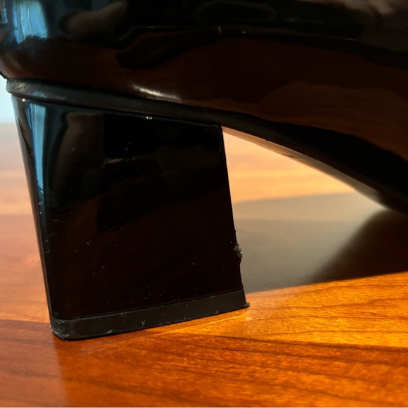 Tabitha Simmons Modist block heels in black patent with suede accents - Picture 10 of 11